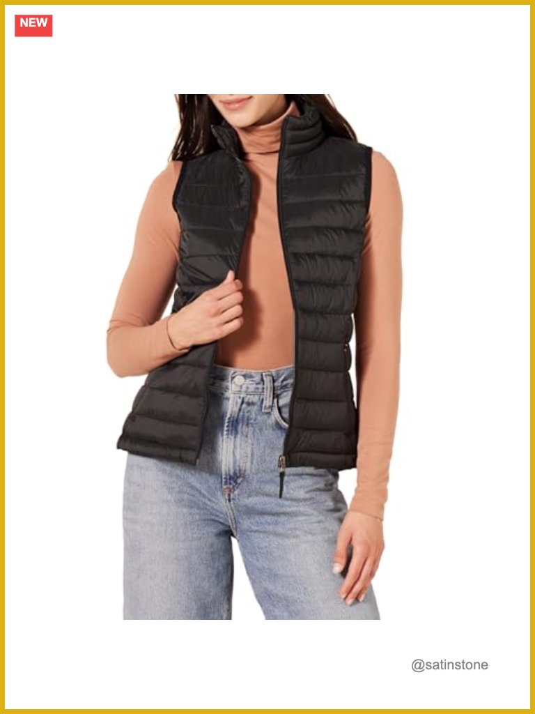 Lightweight Water-Resistant Packable Puffer Vest